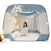 Mosquito Net for Bed,Portable Folding Net Bed with Bottom Mosquito Net Tent Use Mosquito Netting for Adults Trip Camping Travel,E,1.8 * 2.2M view 1