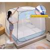 Mosquito Net for Bed,Portable Folding Net Bed with Bottom Mosquito Net Tent Use Mosquito Netting for Adults Trip Camping Travel,E,1.8 * 2.2M view 4