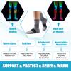 NEENCA Medical Compression Socks2 Pairs, Ankle Socks for Injury Recovery, Pain Relief, Swelling, Sport Protection 20-30 mmHg view 4