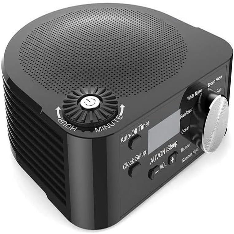 aiqiua White Noise Machine,Portable White Noise Machine,Adaptive Sound Technologies High Fidelity Sleep Sound Machine with Real Non-Looping Nature Sounds, Fan Sounds, Adaptive Sound Technology