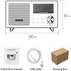 aiqiua White Noise Machine, Premium Sleep Therapy Sound Machine,with 9 Natural Soothing Sounds, USB and Sleep Timer Sound Therapy for Baby Kids Adults view 2