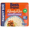 BEN'S ORIGINAL READY RICE Coconut Jasmine Family Size Rice, Easy Dinner Side, 17.3 oz Pouch (Pack of 6) view 3
