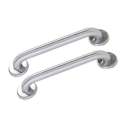 2-Pack Bathroom Safety 16"" Grab Bars - 1.5"" Dia. ADA Handrail/Tub Shower/304 Stainless Steel/Smooth, 2PK/1.5-SS-SM-16