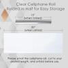 Craft And Party Clear Cellophane Wrap, 30" X 100ft Cellophane Roll, Gift Wrap Roll - Folded view 2
