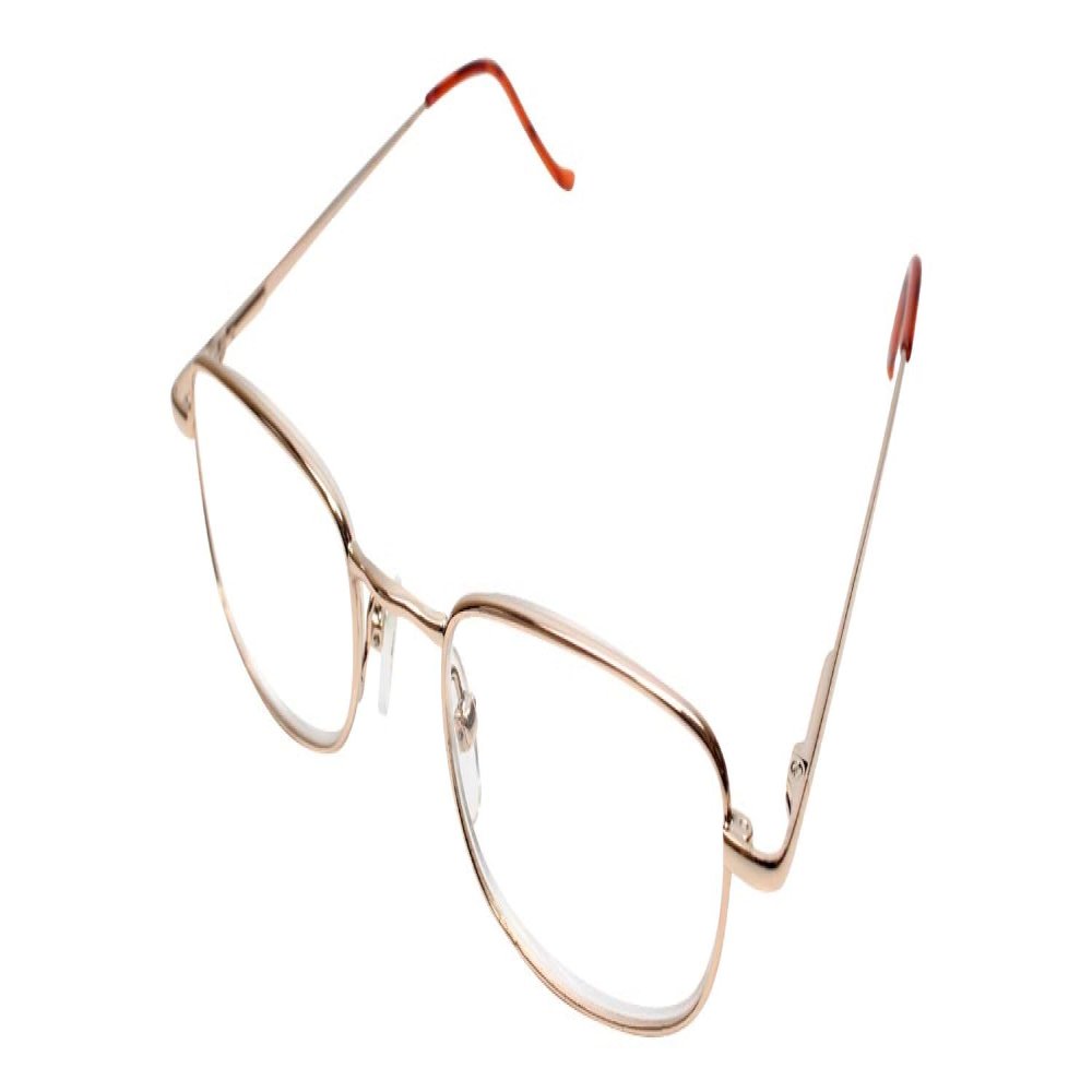 Calabria Telben Mod N Designer Oval Metal Reading Glasses +2.75 Gold Men Women Trendy Lightweight Readers Stylish Modern Eyeglass