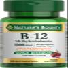 Nature's Bounty Vitamin B-12 Quick Dissolve Tablets, 1000mcg, Aids in the Conversion of Food into Cellular Energy, Cherry Flavor, 60ct view 1