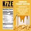 KiZE Energy Bars - Crunchy Peanut Butter - Gluten Free, Dairy Free, Non-GMO, and High Protein Meal Replacement Energy Bars, Clean and Simple Food Ingredients - 7g High Protein Snacks, (10 Count) view 2