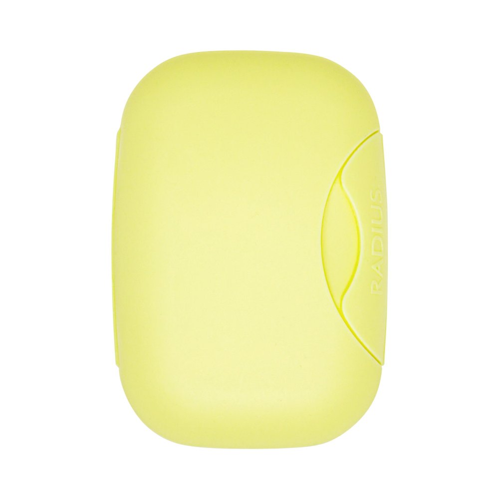 RADIUS Soap Travel Case, BPA-Free Recycled Plastic, Leakproof, Portable for Bathroom, Gym, Home, Camping - Lemon
