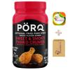 PORQ Sweet & Smoky Pork Rind Panko Crumbs, Gluten-Free, Keto Friendly, 10.5 oz Canister, 21 Servings, Perfect for Keto Diet & Celiac Sufferers, Low Carb Bread Crumbs Pack of One + CreateAndBundle Sticker view 1