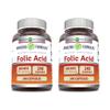 Amazing Formulas Folic Acid | 800 Mcg | 240 Capsules | Vitamin B9 Supplement | Non-GMO | Gluten Free | Made in USA (2 Pack) view 1