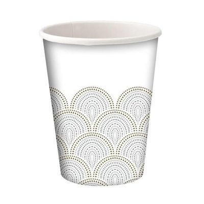 VeZee Hanna K Signature Metallic Rays 9oz. Paper Cups: 648Ct, HS95042