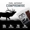ICON Meats Elk and Beef Jerky Steak Strips, Savory Flavor, 8 High Protein Snacks Packs, 2 Strips per Pack, Low Sugar, Gluten Free, Natural, USDA Inspected, Made in the USA, Valentines Day Gifts for Him view 3