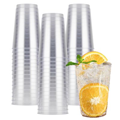 12 oz Clear Aviation Cups Plastic Dessert Cups Clear Cups Plastic Cups Disposable Clear Plastic Cups Plastic Cocktail Glasses for Weddings, Thanksgiving, Christmas and Parties (12 oz.,80 Count)