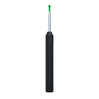 Earwax Removal Kit with Camera and Light, 6 Ear Spoons, for iOS & Android Devices (Black)