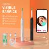 Earwax Removal Kit with Camera and Light, 6 Ear Spoons, for iOS & Android Devices (Black) view 2
