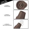 4 Pack Replacement Rubber Cane Tips 3/4 Inch Heavy Duty Rubber Crutch Tips Non Slip Walker Tips for Walkers Commodes Shower Chairs Canes Leg (Brown) view 3