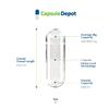 Capsule Depot - Clear Size 0 Empty Capsules - 1,000 Count Clear Empty Vegan Capsules - Vegetarian Empty Pill Capsules- DIY Vegetable Capsule Filling- Veggie Pill Capsules Empty Caps Pills view 2