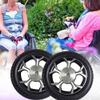 10 Inch Replacement Wheels for Wheelchair, Electric Wheelchair Replace Accessories, Rollator Wheels Parts for Wheelchairs view 2