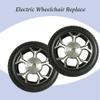 10 Inch Replacement Wheels for Wheelchair, Electric Wheelchair Replace Accessories, Rollator Wheels Parts for Wheelchairs view 3
