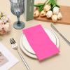120 Pcs Hot Pink and Orange Napkins Rectangle Sunshine Disposable Paper 4.33 * 7.87 Inch Cocktail Napkins Beverage Pink Luncheon Napkins For Tequila Sunrise Bachelorette Party Weeding Dinner view 4