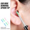 Baluue 15pcs Ear Wax Removal Sleeves Soft Silicone Ear Spoon Covers Replacement Sleeves for Boys and Girls Adults Accessories view 3
