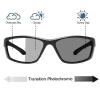 willochra Sports Transition Photochromic Bifocal Reading Glasses for Men Wrap Around Design Safety Glasses with Readers sunglasses (black blue, 2, x) view 2