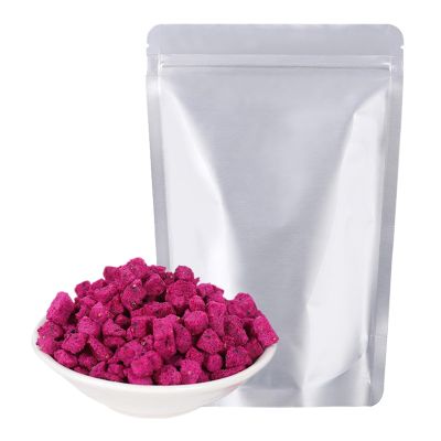 JLecker Freeze Dried Dragon Fruit Cubes for Drinks 3.52oz/100g, Dehydrated Dragonfruit (Pitaya) Chunks for Smoothies, Snacking, No Sugar Added & Preservatives