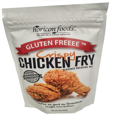 Glutenfreeee Gluten Free Seasoned Breading Mix, Crispy Chicken Fry, 16 Ounce - Tastes Great, 12 Herbs and Spices, Great for Chicken Nuggets, Sandwiches, Fried Chicken, Celiac Friendly