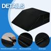 HOMBYS Satin Wedge Pillow Cover Leg Elevation Pillowcase -Silky & Smooth Bed Wedge Replacement Case with Zipper, Removable & Machine Washable(Cover Only), Black view 3