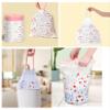 150 Count 4 Gallon Trash Bags - Drawstring small trash Bags 1.1mil Thick for Bathroom, Kitchen, Bedroom, Office Toilet Home (White-pink, 150Counts) view 2