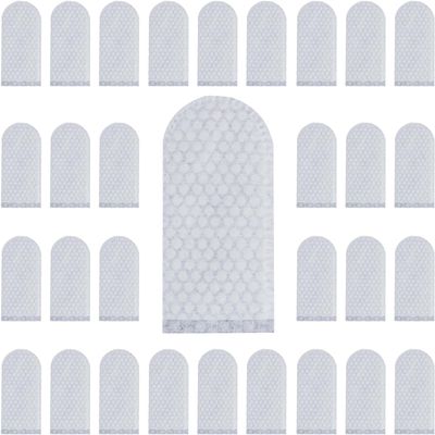 100 PCS Cotton Finger Cots, Finger Covers Protection for Finger Tips, Breathable, Sweat Resistant, and Wear-Resistant, Perfect for Work, Nails Cleaning, and Injured Fingers (White)
