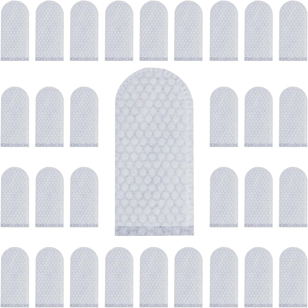 100 PCS Cotton Finger Cots, Finger Covers Protection for Finger Tips, Breathable, Sweat Resistant, and Wear-Resistant, Perfect for Work, Nails Cleaning, and Injured Fingers (White)