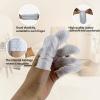 100 PCS Cotton Finger Cots, Finger Covers Protection for Finger Tips, Breathable, Sweat Resistant, and Wear-Resistant, Perfect for Work, Nails Cleaning, and Injured Fingers (White) view 3