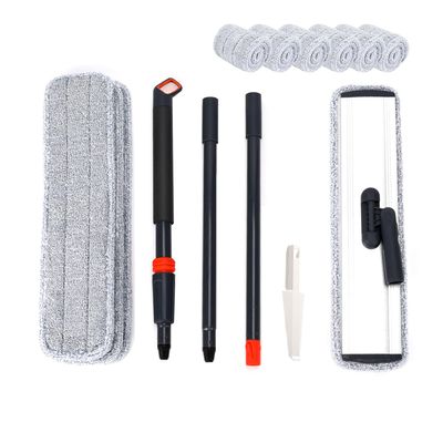 18 Microfiber Mop 4 Reusable mop Pads with 6 Pack mop Head