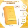 Honoson 24 Pcs Gold Bar Fake Gift Box Foil Gold Bar Party Favor Boxes Paper Golden Favor Boxes Treasure Brick for Pirate Casino Theme Party Decorations Candy Chocolate Box 5.5 x 3.2 Inches view 2
