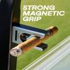 Caddura Magnetic Cigar Holder - Ultimate Golf Accessory for Cigar Lovers, Magnetic Grip and Loop Strap for Golf Cart, Adjustable Clip (30-60 Ring Gauge), Aluminum Alloy, For Golfing, Grilling, Fishing (Medium Gray) view 3