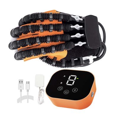 ASHLGQB Rehabilitation Robot Glove, Finger and Hand Function Rehabilitation Trainer, Hand Recovery Equipment for Cerebral Palsy Arthritis Stroke Hemiplegia Patient