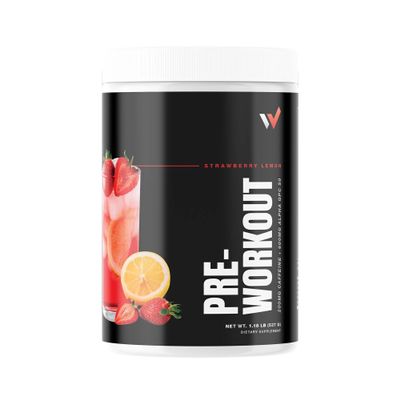 Worthy Supps Peak Performance Best Pre Workout Powder: Energizing Blend with l theanine, Beta-Alanine, Betaine Anhydrous, Alpha GPC & B-Vitamins - Sugar-Free for Men & Women - Strawberry Lemon Flavor