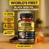 Black Seed Oil Capsules - With New Zealand Manuka Honey, Cold Pressed Turkish Nigella Sativa Oil, 2% Thymoquinone, Immune & Digestive Support, Made in USA, 60 Count, 1010mg per serving view 3