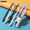 YZFEIJDNA Toothbrush 2 Pack with Diamond Pattern Brush Handle Household Wide Head Couple Soft Bristle Toothbrush view 2