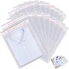 1000 pcs 13" x 19" Large Clear Resealable Cellophane Bags for Packaging Products Self-sealing Gift Self-adhesive Plastic Bags for Gifts Clothes Small Business Goodie Bulk, Thank you Stickers view 1