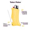 Toker Poker - Bic Lighter Case Multi Tool, Double Trouble Design, All Inclusive Tool for Camping and Other view 2