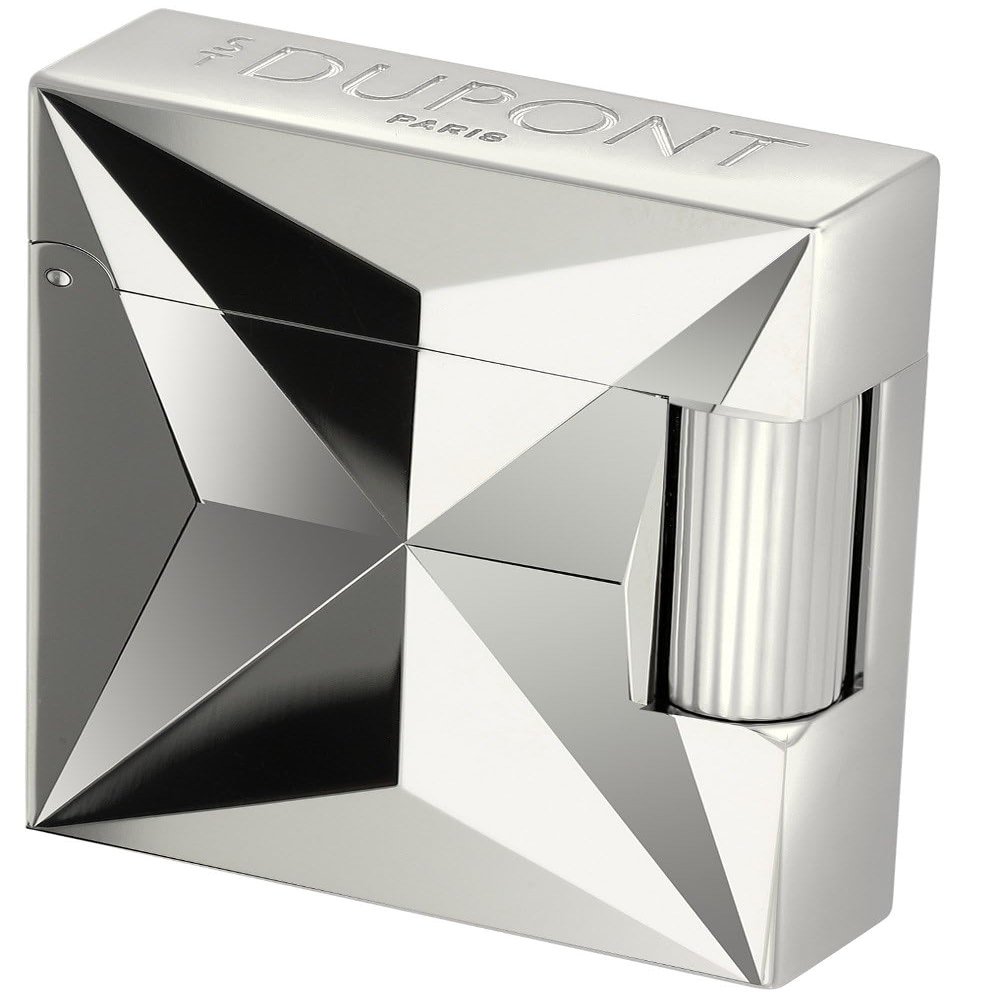 S.T. Dupont Fire X Line 2 Small Double Soft Flame Cigar Lighter - Palladium
