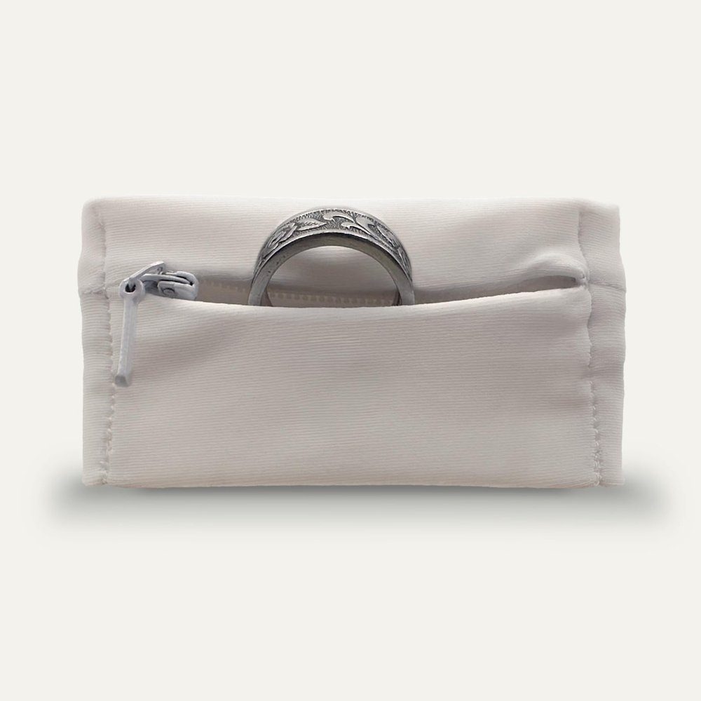 RingHero Wristband with Secure Zipper | Discretely Protect Wedding Ring at The Gym, Sports or Work | Stylish and Patented Wristband Ring Holder/Bracelet | Prevent Loss, Theft, Stays on Your Wrist