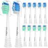 GERAGER Toothbrush Replacement Heads Compatible with with Philips Sonicare and More Click-on Handles, Tooth Brush Head 12 Pack White view 1