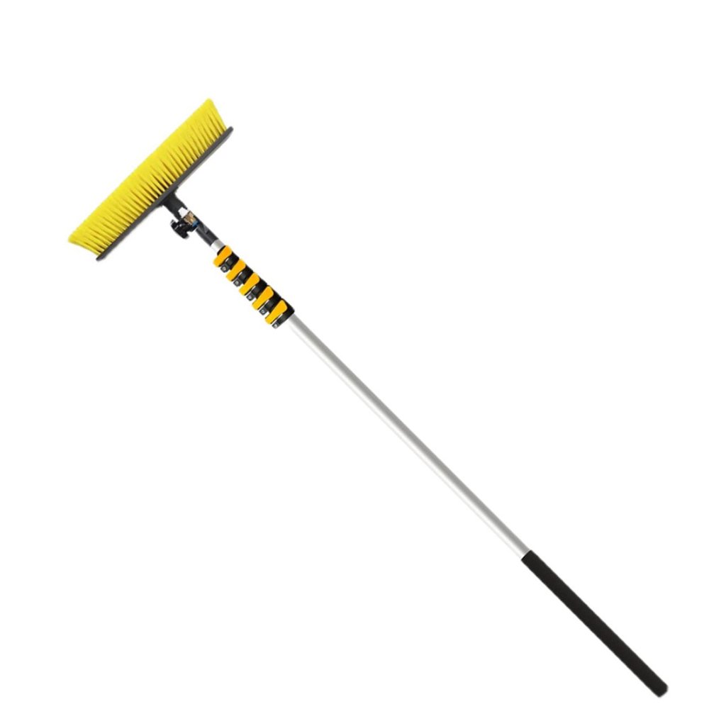 3.5-9m Water Fed Telescopic Brush, Cleaning Photovoltaic and Solar Panels, Washing Set Equipment Extension Pole Cleaning for Trucks Windows Multi-Purpose Water Spray Brush Cleaner for Trucks Windows