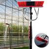 Water Fed Pole Kit, Window and Solar Cleaning Pole with Water Fed Telescopic Brush/Brush Window and Solar Panel cleaning tools Windows Cleaning Washing Tool,55cm brush-18FT/5.4M (55cm brush 18FT/5.4M view 1