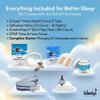 All-in-One CPAP Starter Pack by Bleep - Best CPAP Accessories Kit with Eclipse Mask, Halos, DreamPreps, Hose & Tube - Sleep Apnea Nose Mask for BiPAP Users - Therapy Kit and Supplies for Travel view 2