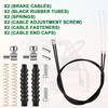 14pcs Rollator Brake Cable Replacement Parts, Walker Parts Rollator Brake Cable Parts with 45 Inch Brake Cable for Rollator Walker of Most Brands view 2