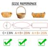 Amsthow 10CT Basket Wrapping Plastic Bags 22 x 32-inch Large Cellophane Wrap Clear Gift Bags with Bows for Easter Favors Holiday Decorations view 2